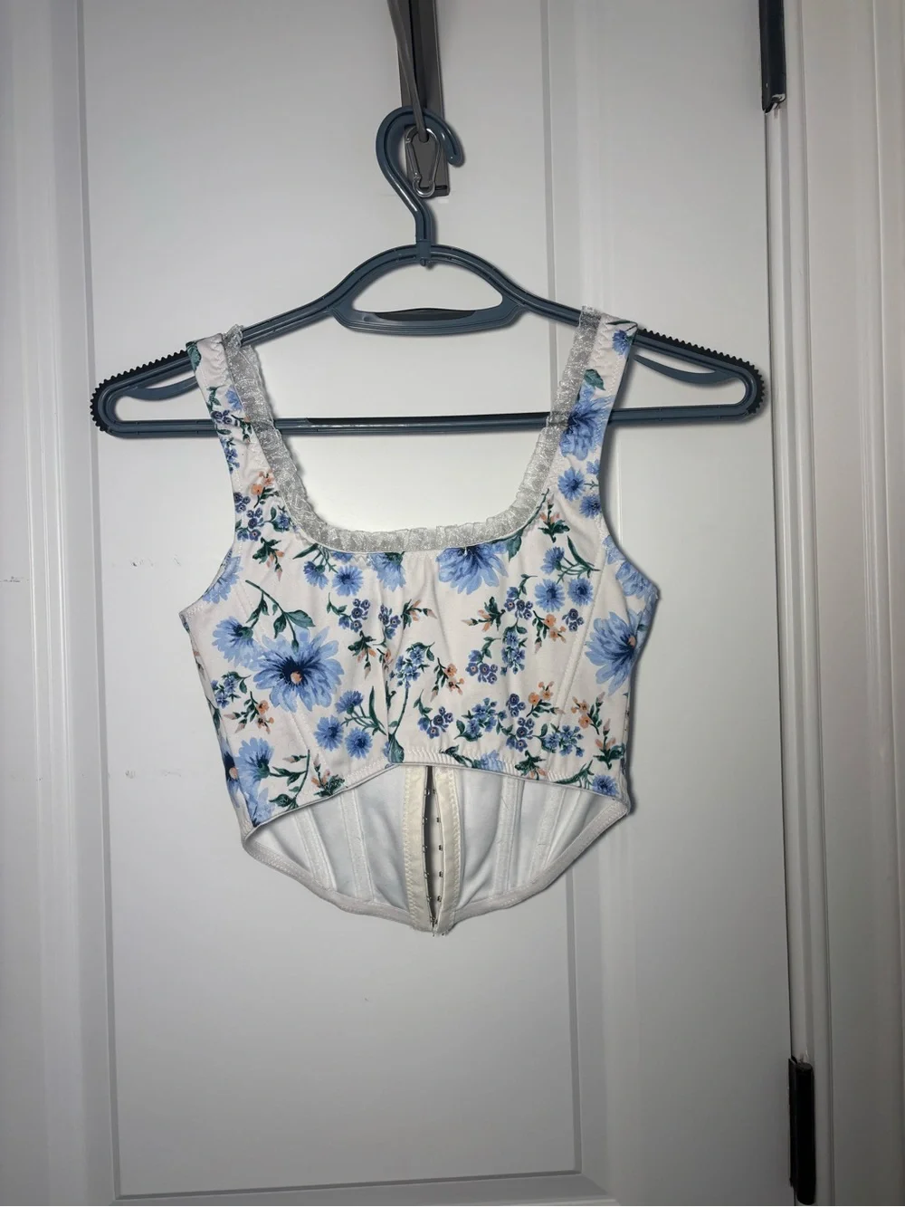 NWT Altar'd State Alex Floral Corset In blue - Picture 2 of 3